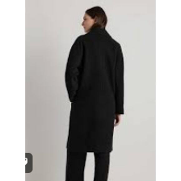 Quince Italian Wool Cashmere Double-Breasted Slouch Coat Size S NWT - Picture 2 of 4